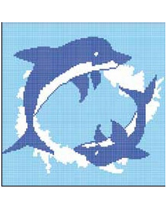 AstralPool Vitreous Coating DRAWING DELPHINS PLAYING
