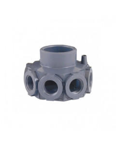 Cepex PVC collector head for filters for 1" arms