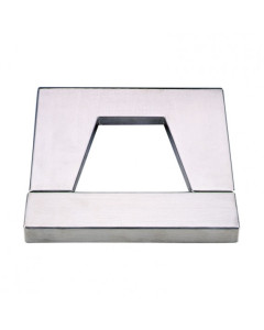 Stainless steel curtain trim Ø 600 mm satin finished