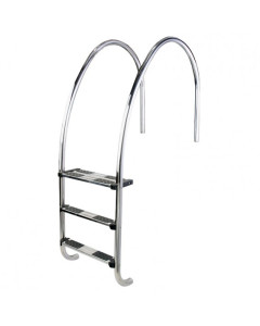 Swimming pool ladder with overflow and variable radius AstralPool