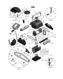 Spare parts parts sheet for Aquabot New Viva Cleaners 