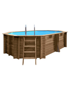 Piscina De Madera Gre Sumbay Grenade 2 Ovalada