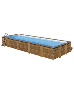 Piscina De Madera Rectangular Gre Sunbay Mint
