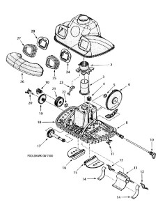 PoolShark Pool Cleaner Spare Parts Parts Sheet 