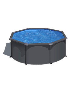 Piscina desmontable Gre Anthracite redonda altura 120 cm