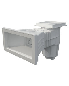 Skimmer mouth extension square cover square pool liner and prefabricated pool AstralPool-White