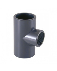 Mixed tee reduced 90º PVC gluing and threading Cepex