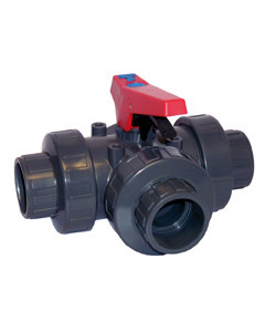 Cepex PVC 3-way ball valve PVC