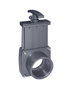 PVC knife gate valve PVC female thread x glue Cepex