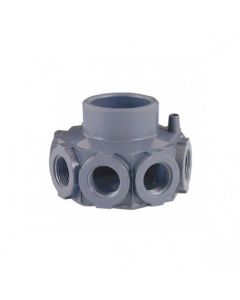 Cepex PVC collector head for filters for ¾" arms