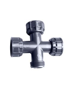 Cepex PVC H/H/H/M cross for manifolds