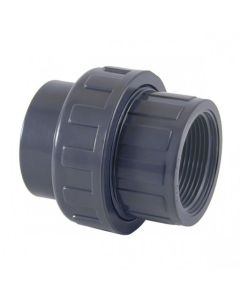 Cepex PVC 3-piece mixed coupling, glued and threaded female