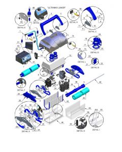 Aquabot Ultramax Junior Parts Parts Sheet 