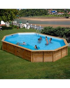 Gre Avila Oval Wood Swimming Pool 942x592x146