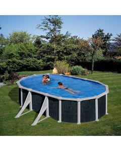 Gre Oval Rattan Rattan look rattan removable swimming pool  