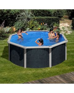 Gre Round Java rattan look rattan look removable swimming pool 