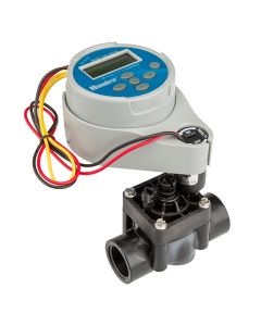 Hunter battery-powered controller with NODE solenoid valve