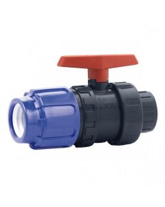 Cepex PVC ball valve with PE connection x gluing