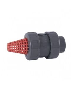 PVC Cepex EPDM foot valve with EPDM thread
