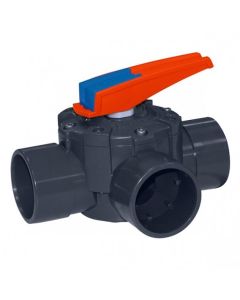 Cepex 3-way PVC distribution valve (manual)