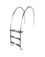 Swimming pool ladder with overflow and variable radius AstralPool