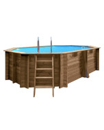 Piscina De Madera Gre Sumbay Grenade 2 Ovalada