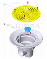 Recambio Sumidero circular Ø 270 mm con rejilla ABS AstralPool