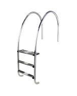 Swimming pool ladder with overflow and variable radius AstralPool