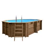 Piscina De Madera Gre Sumbay Grenade 2 Ovalada