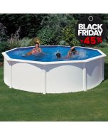 Piscina desmontable Gre Redonda Fidji blanco