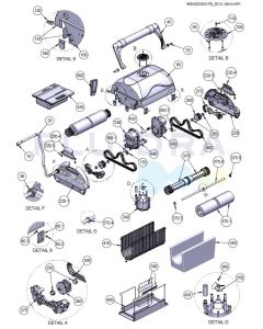 Astralpool Ultra 500 pool cleaner spare parts