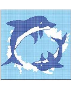 AstralPool Vitreous Coating DRAWING DELPHINS PLAYING
