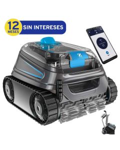 Zodiac CNX 40 iQ pool cleaner with transport trolley