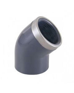 Cepex Mixed reinforced elbow 45º PVC glued and threaded