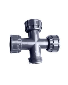 Cepex PVC H/H/H/M cross for manifolds