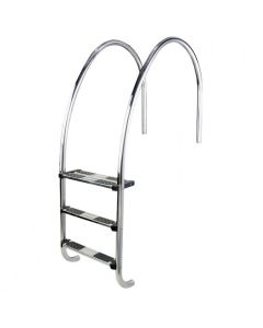 Swimming pool ladder with overflow and variable radius AstralPool