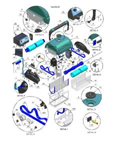 Aquabot Magnum Parts Parts Sheet for Pool Cleaner Magnum 