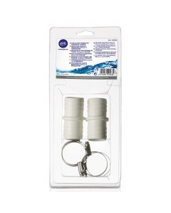 2 Connecting hose connectors + clamps Gre AR509