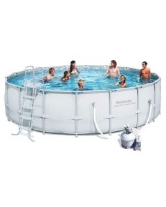 Bestway Power Steel Round Tubular Swimming Pool  