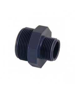 Male x male PVC threaded reducer Cepex