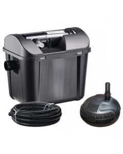Complete pond filtration set with pump and UV 5000 liters Heissner