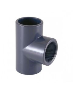 Cepex Mixed 90º PVC gluing and threading tee
