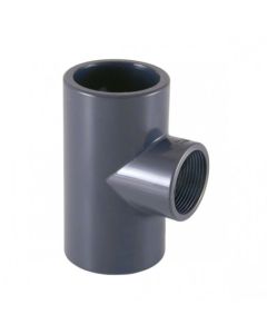 Mixed tee reduced 90º PVC gluing and threading Cepex