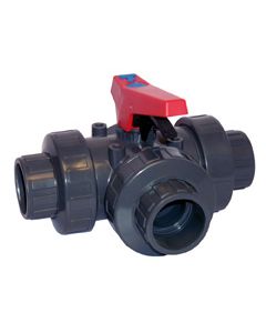 Cepex PVC 3-way ball valve PVC