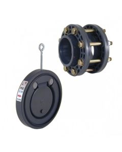 Flap valve with PVC fittings kit Cepex