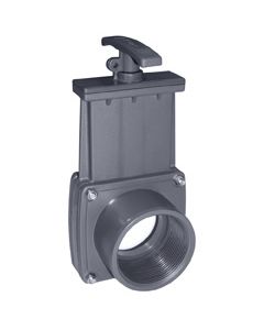 PVC knife gate valve PVC female thread x glue Cepex
