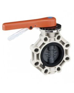 Butterfly Valve Industrial Series PVC stainless steel stem FPM Cepex