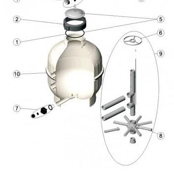 AstralPool Cantabric Filter Schematic diagram